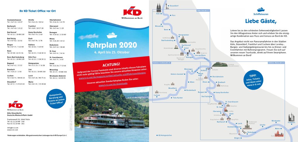 Fahrplan 2020 Rolandsbogen Unkel Burg Ockenfels Eventfahrten Mit Bühnenprogramm