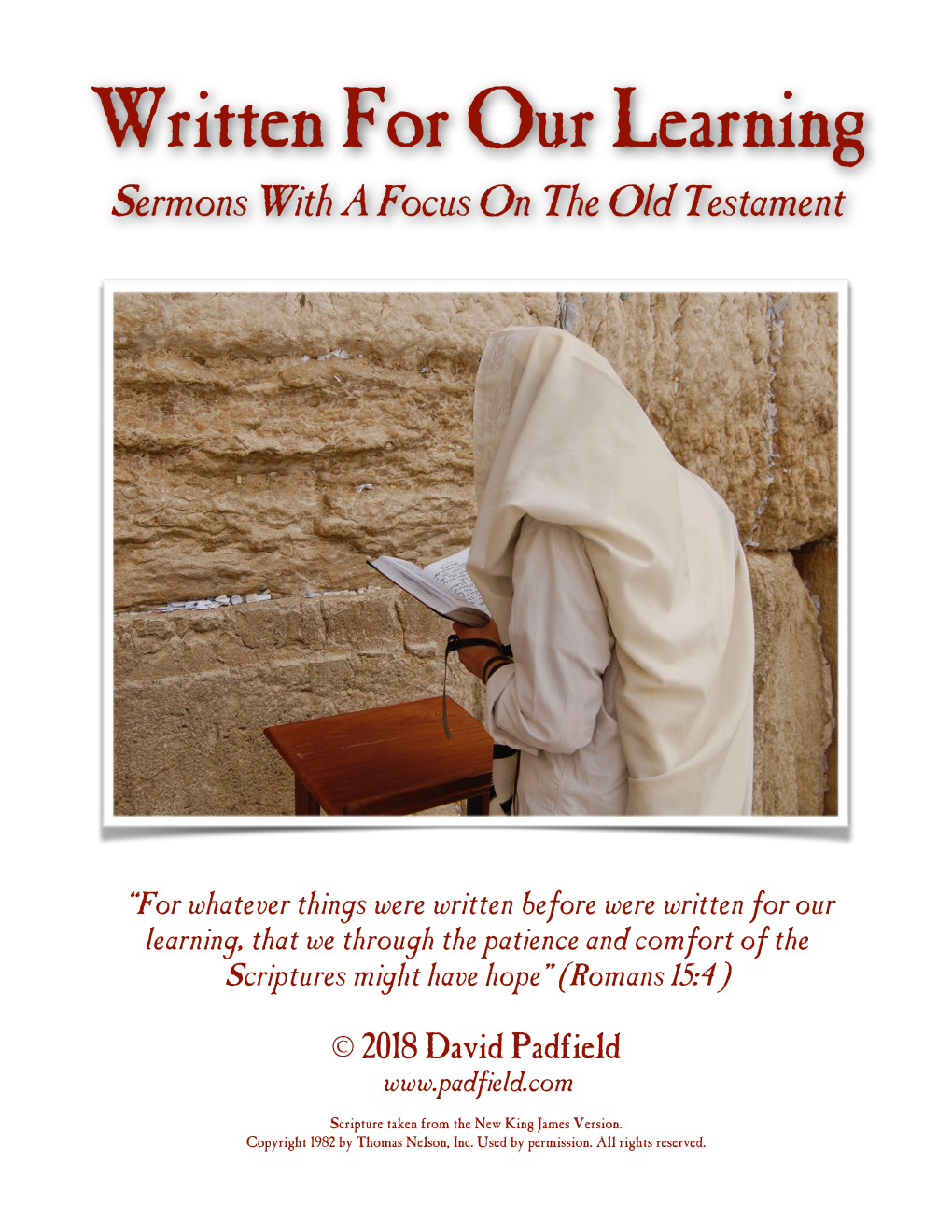Written for Our Learning Sermons with a Focus on the Old Testament