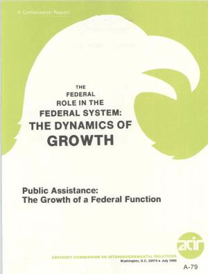 Public Assistance: the Growth of a Federal Function
