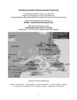 The Missing Newfoundland-Labrador Fixed Link