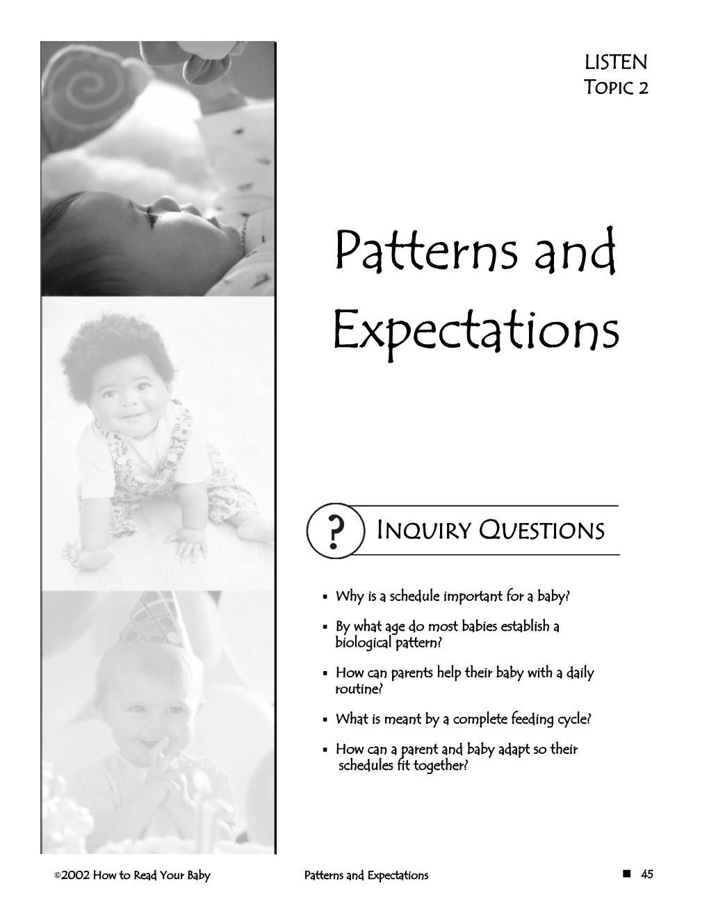 Patterns and Expectations