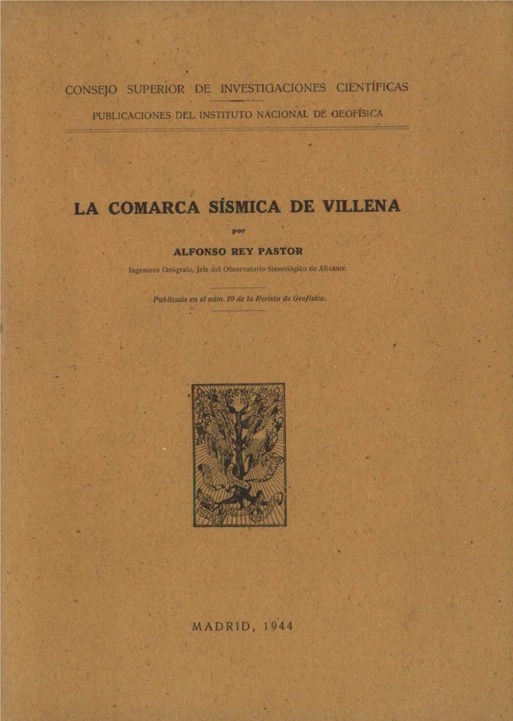 La Comarca Sísmica De Villena