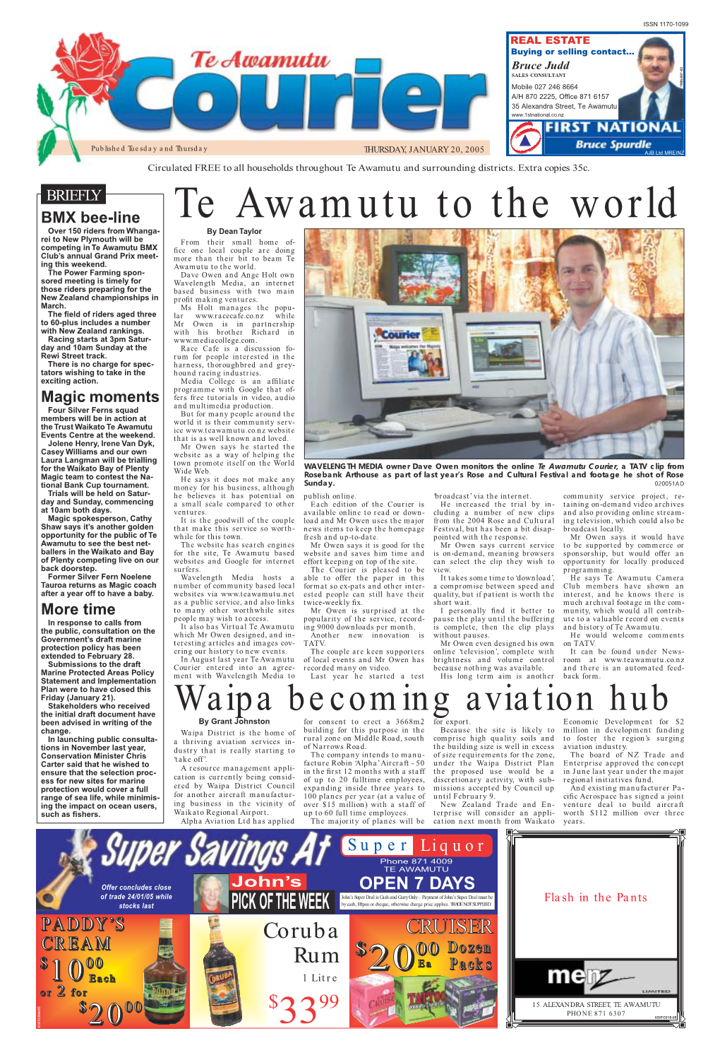 Te Awamutu Courier, a TATV Clip from Wide Web
