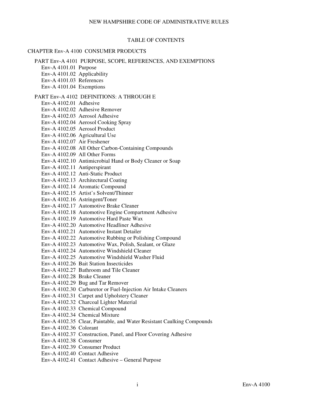 Env-A 4100: Consumer Products VOC Limits.Pdf