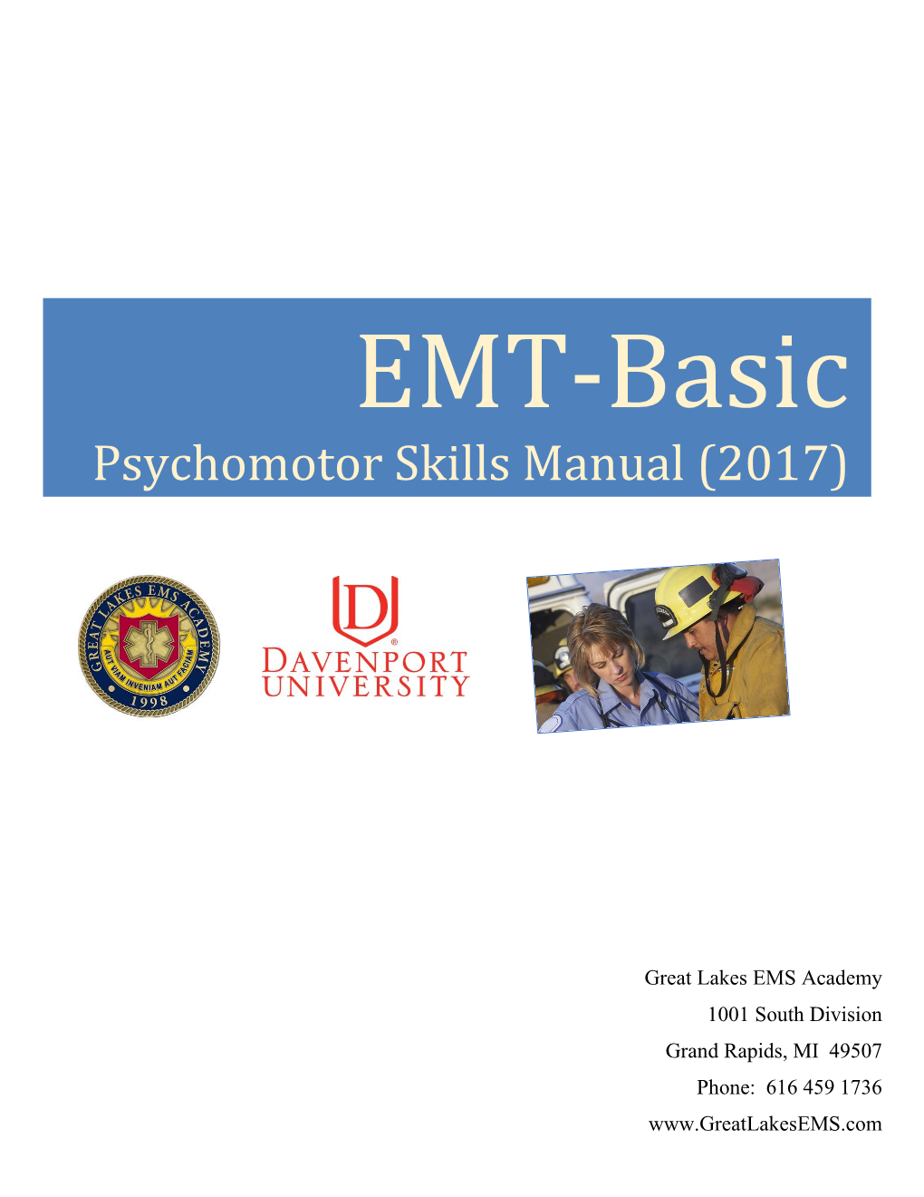 EMT-Basic Psychomotor Skills Manual (2017)