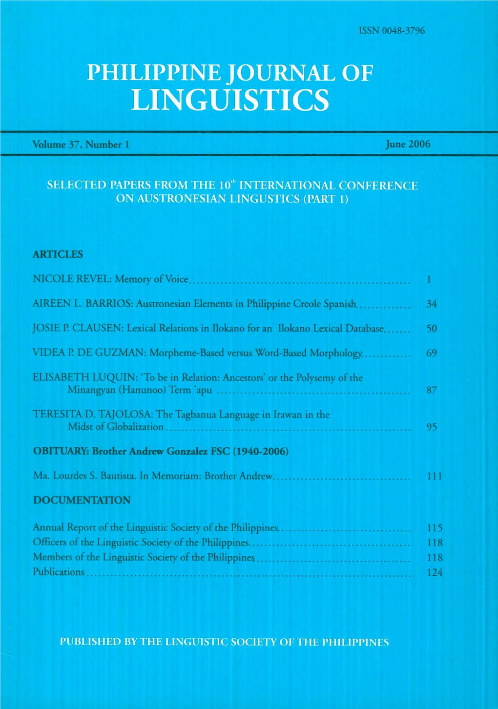 JUNE 2006, VOL 37 No 1.Pdf