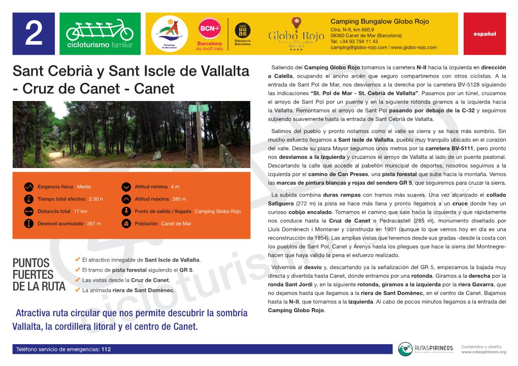 Ruta Sant Cebrià Y Sant Iscle De Vallalta – Cruz De Canet