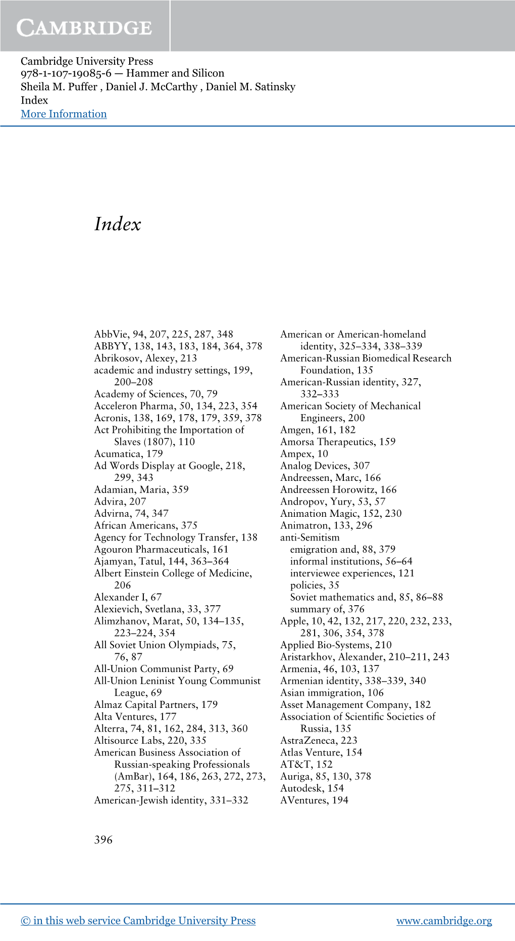 Cambridge University Press 978-1-107-19085-6 — Hammer and Silicon Sheila M