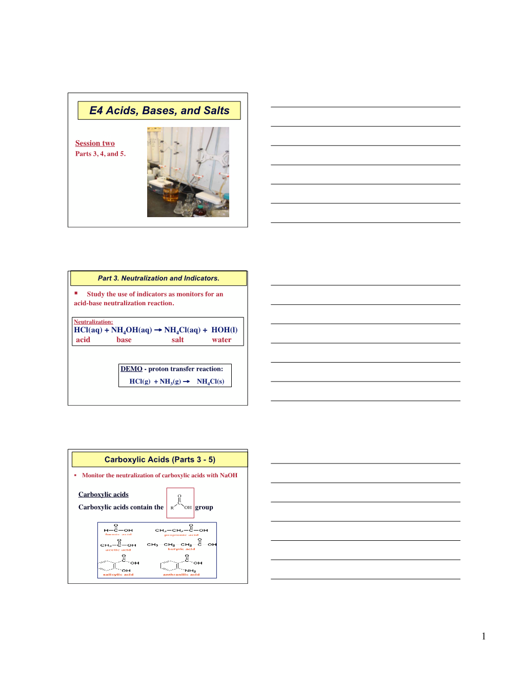 E4 Acids, Bases, and Salts