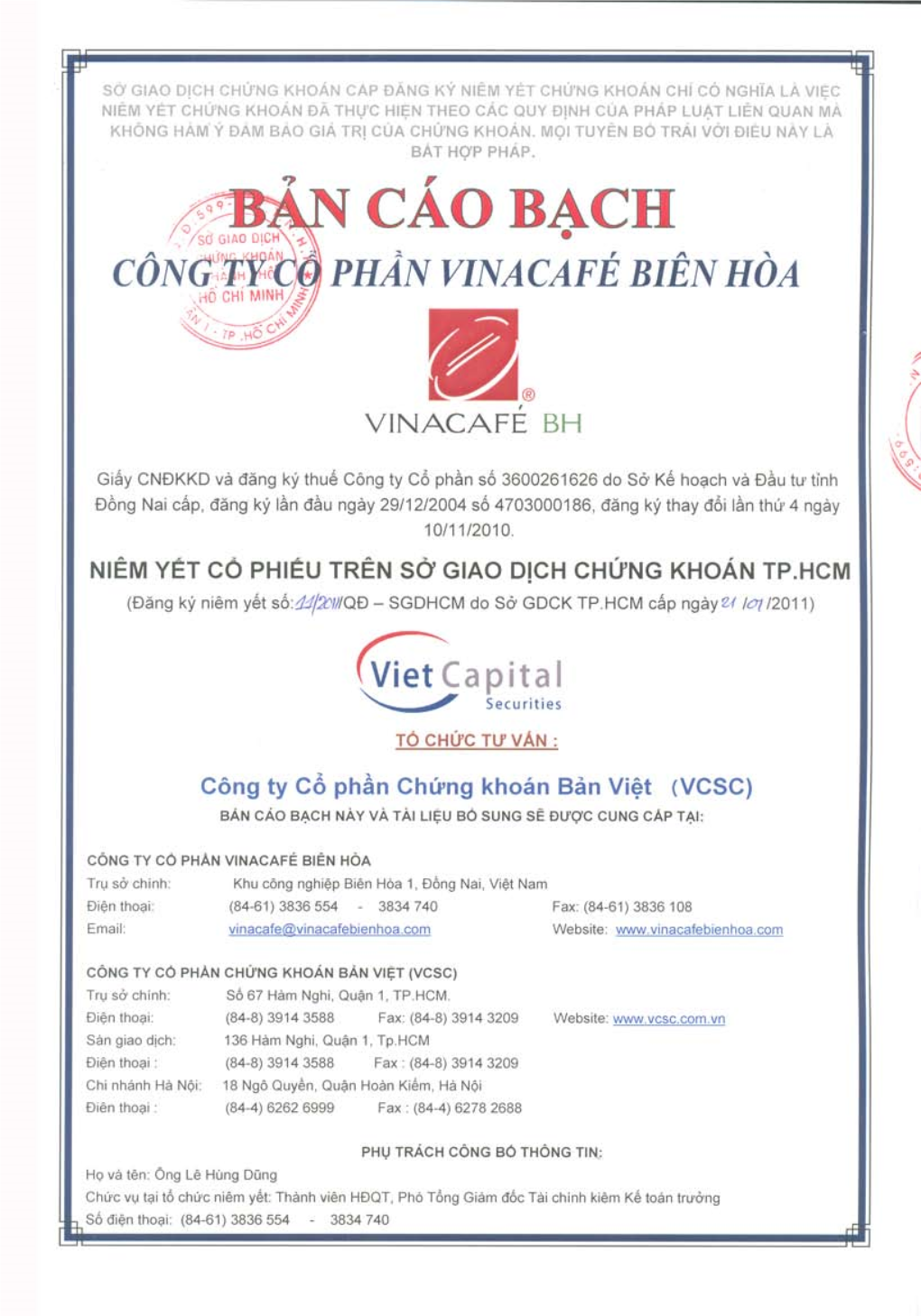 Công Ty Cổ Phần Vinacafé Biên