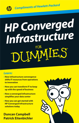 HP Converged Infrastructure for Dummies‰