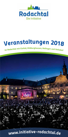 Veranstaltungen 2018 Burgh Htal Mit Eisfeld, Hild Ausen, Hellingen Und Im Rodac Veilsdorf
