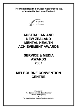 2007 Award Booklet