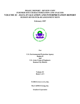 DATA EVALUATION and INTERPRETATION REPORT HUDSON RIVER Pcbs REASSESSMENT RI/FS