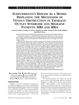 Scheuermann's Disease As a Model