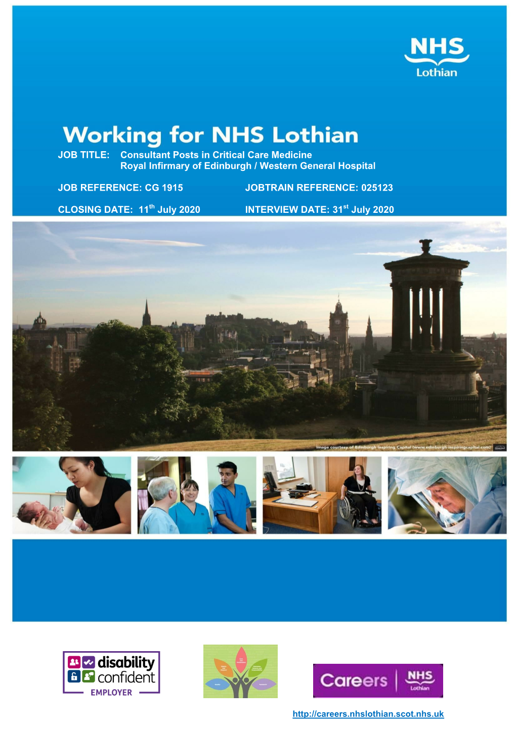 Consultant Posts in Critical Care Medicine Royal Infirmary of Edinburgh / Western General Hospital