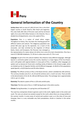 Peru General Information of the Country