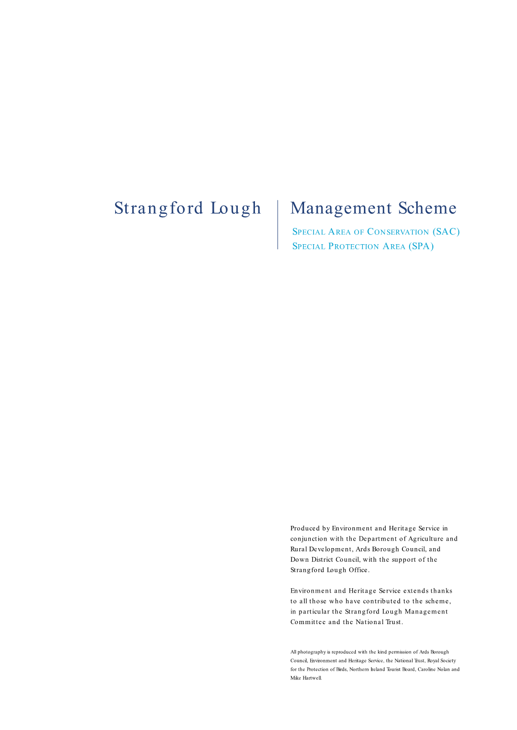 Strangford Lough Management Scheme