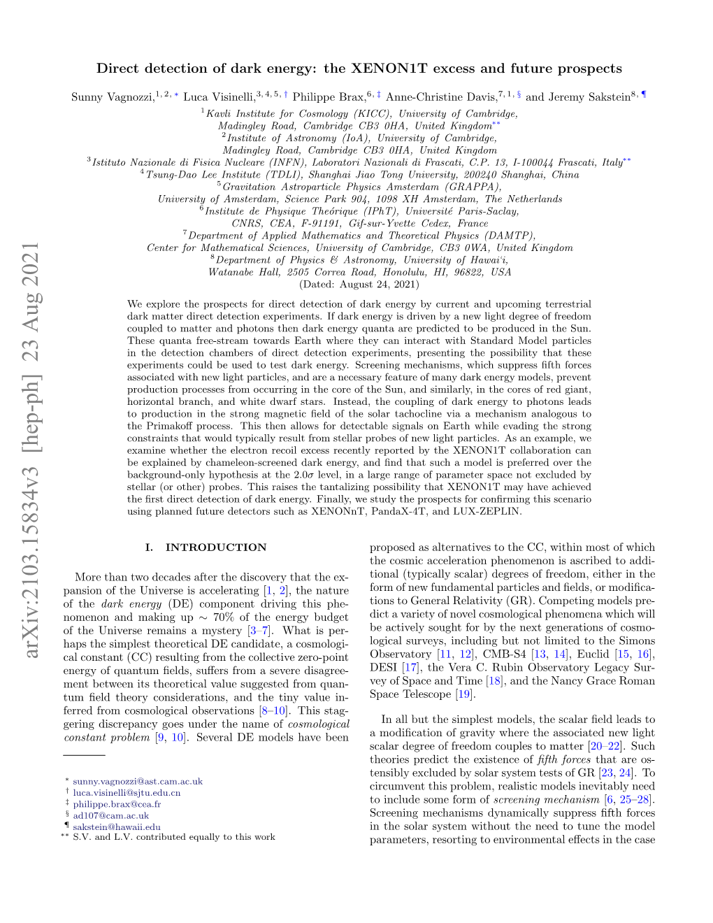 Arxiv:2103.15834V2 [Hep-Ph] 31 Mar 2021