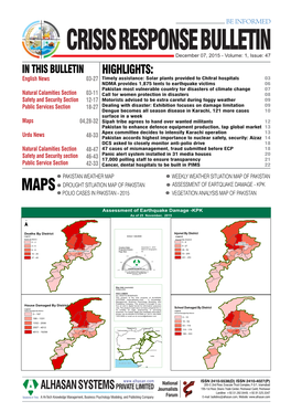 Crisis Response Bulletin