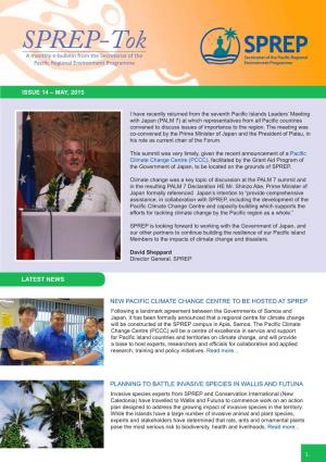 SPREP-Toka Monthly E-Bulletin from the Secretariat of the Pacific Regional Environment Programme