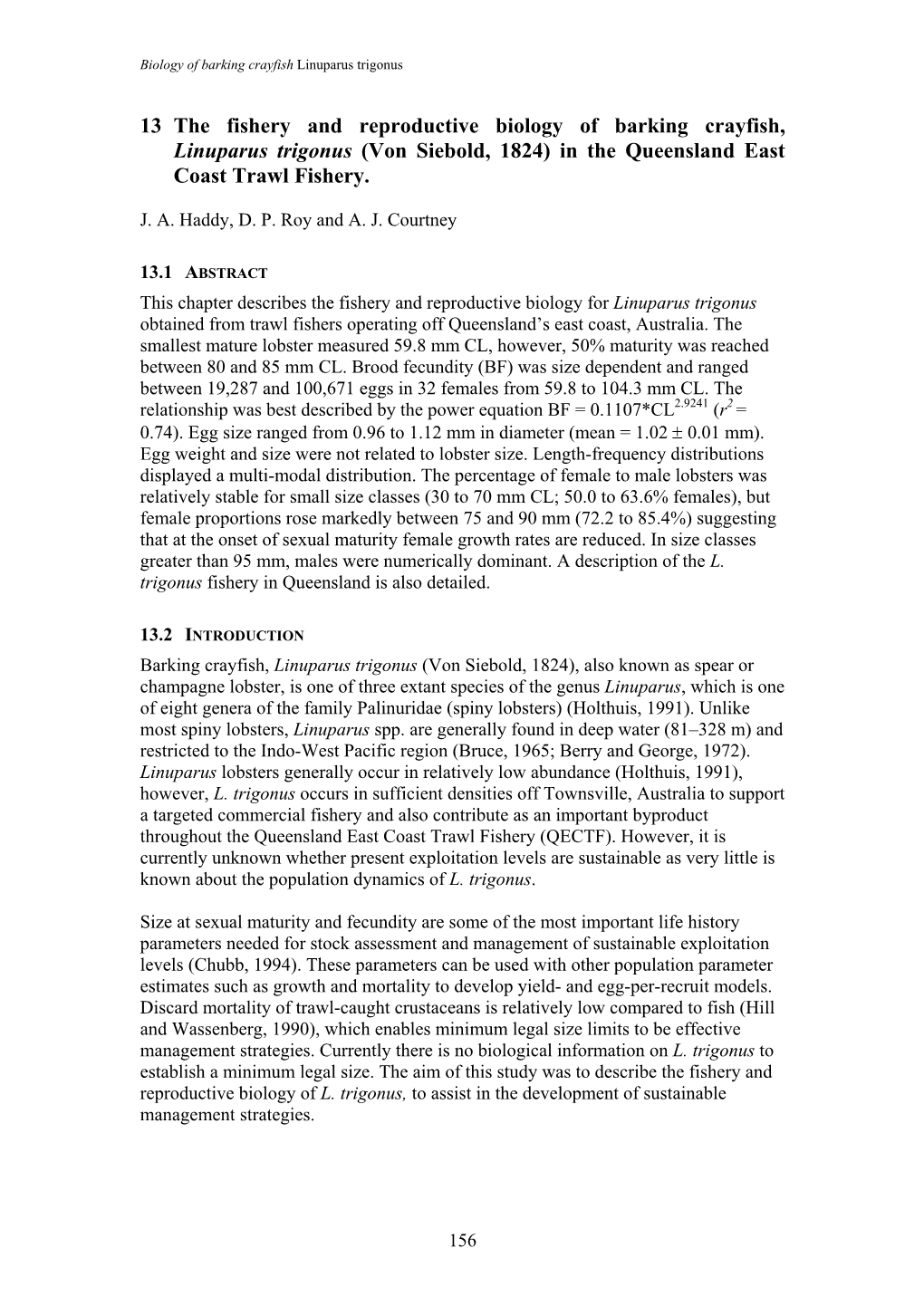 Bycatch Weight, Composition and Preliminary Estimates of the Impact