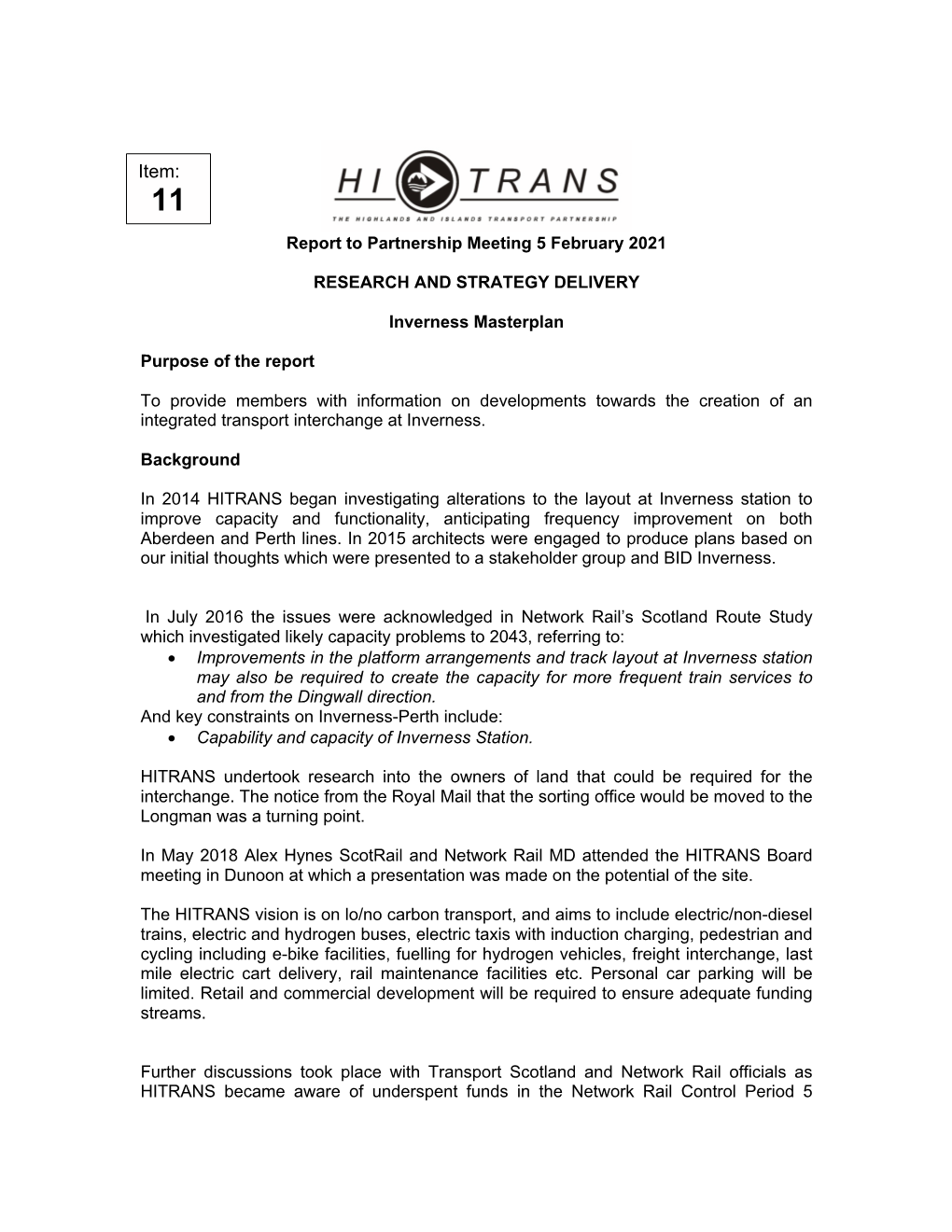 Item 11 - Inverness Masterplan.Pdf