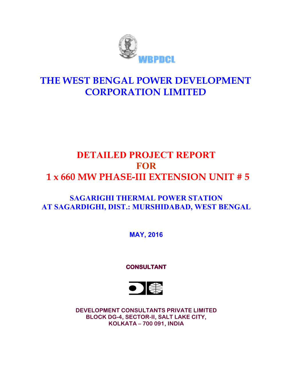 The West Bengal Power Development Corporation Limited