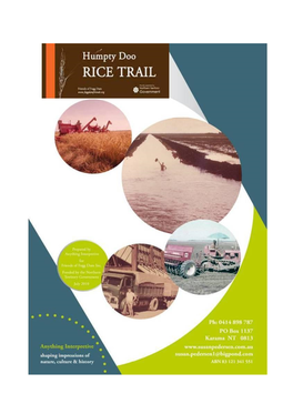 The Humpty Doo Rice Trail Booklet