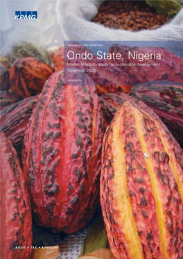 Ondo State, Nigeria Market Feasibility Study for Sustainable Development November 2008