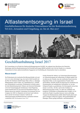 Bmwi Geschäftsanbahnung Israel 2017 Infosheet