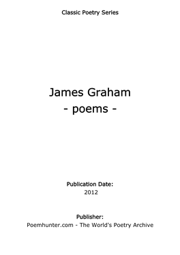James Graham - Poems
