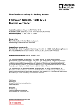 Faistauer, Schiele, Harta & Co Malerei Verbindet