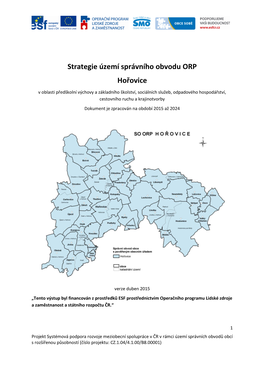 Strategie Území Správního Obvodu ORP Hořovice