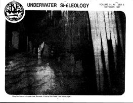 Underwater S~Eleology October 1987