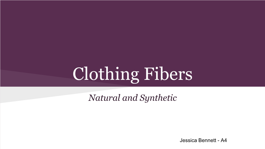 Clothing Fibers