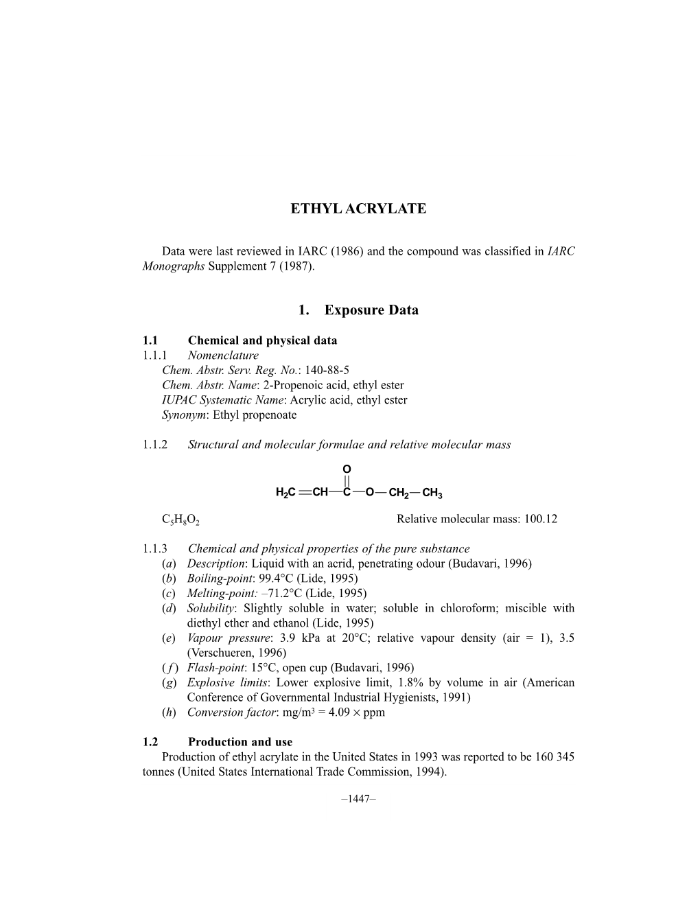 Ethyl Acrylate