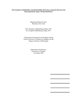 The Synthesis of Indolizidine and Quinolizidine Derivatives Using the Electron-Rich Dearomatization Agent, {Wtp(NO)(Pme3)}