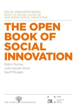 THE OPEN BOOK of SOCIAL INNOVATION Robin Murray Julie Caulier-Grice Geoff Mulgan 2 TITLE