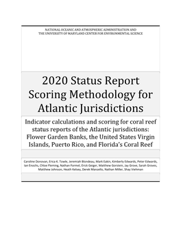 2020 Status Report Scoring Methodology for Atlantic Jurisdictions