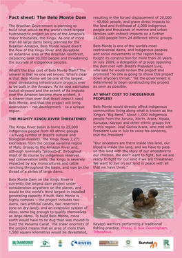 Fact Sheet: the Belo Monte