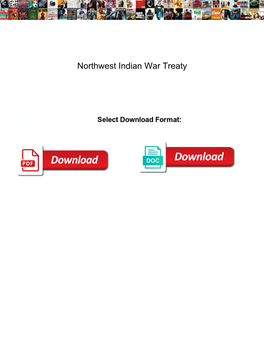 Northwest Indian War Treaty