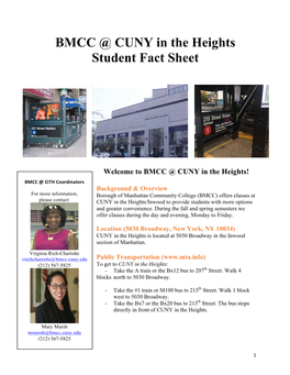 Bmcc-Cith-Student-Fact-Sheet.Pdf