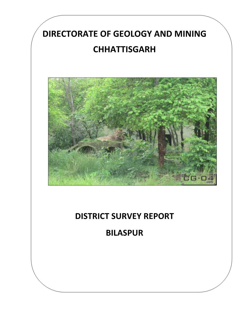 Directorate of Geology and Mining Chhattisgarh