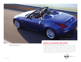 2004 Nissan 350Z E-Brochure