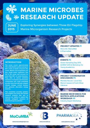 Marine Microbes Research Update
