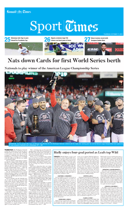 Nats Down Cards for First World Series Berth