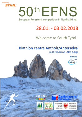 Biathlon Centre Antholz/Anterselva Welcome to South Tyrol!