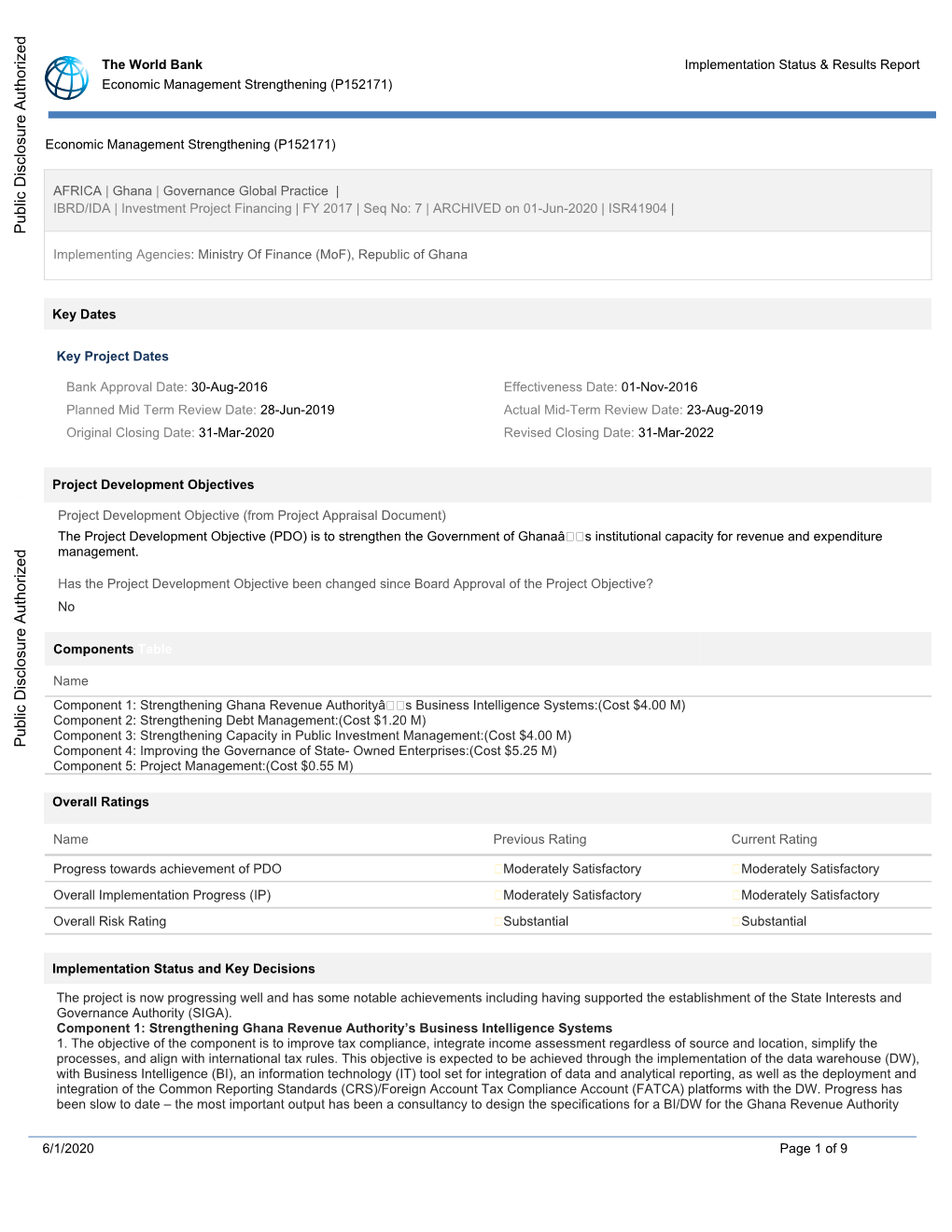 World Bank Document