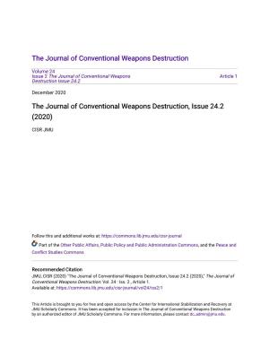 The Journal of Conventional Weapons Destruction